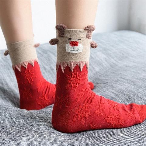 Stripe 1 design Christmas socks sold as a single matched pair
