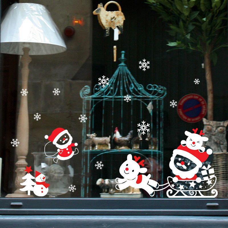 Design A Christmas window cling sheet, 9.8 by 13.8 inches