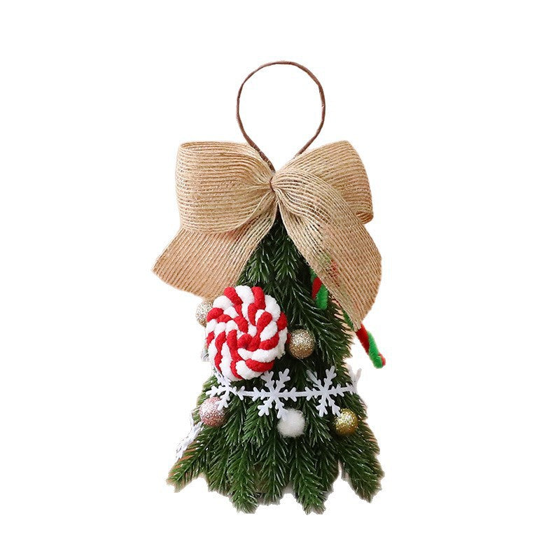 Lightweight foam Santa ornament that hangs from a thin branch tip