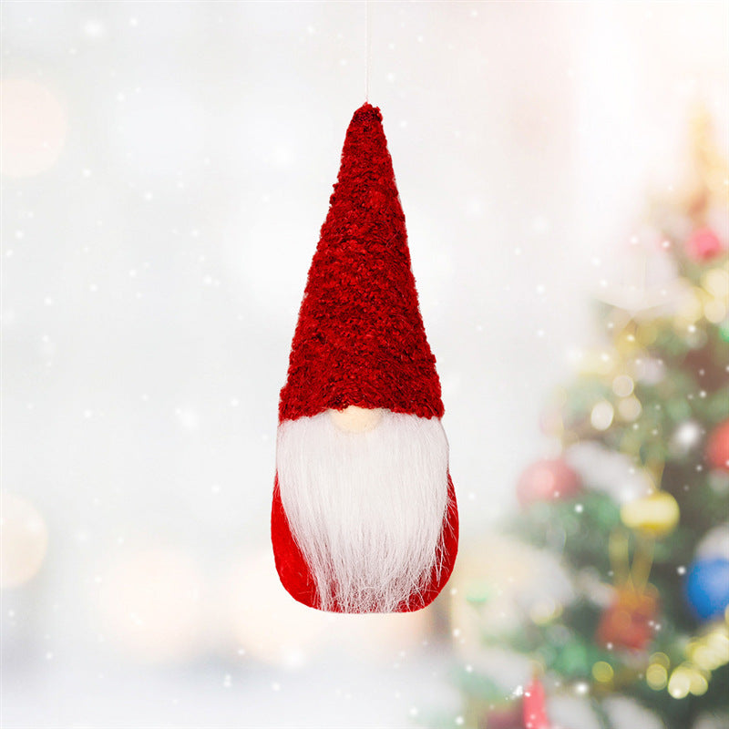 Alternate pink Christmas pendant shape, one of fifteen options offered