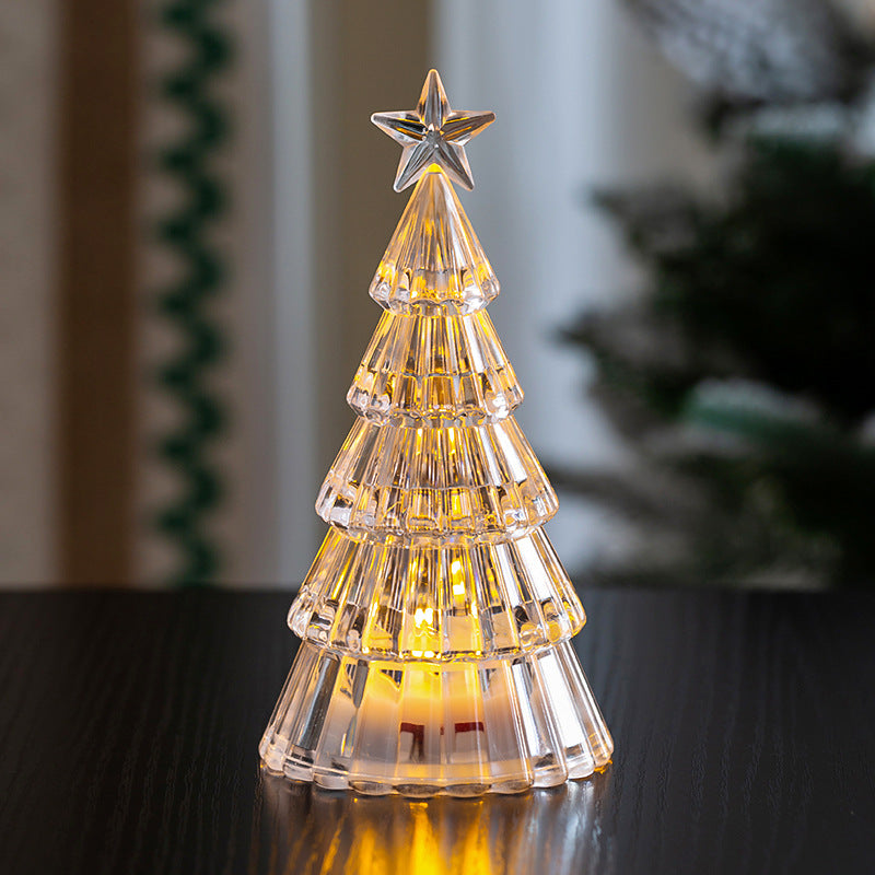 Crystal Christmas tree lights in the 4.4 and 6 inch heights