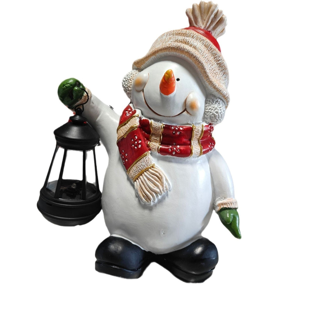 Christmas gnome figure in solid resin with painted character detail
