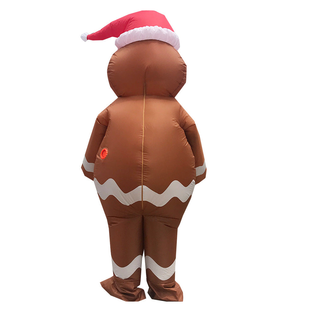 Cloth Christmas costume supplied as one gingerbread man outfit