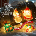 LED Christmas fairy light chain with mixed cartoon shaped lights