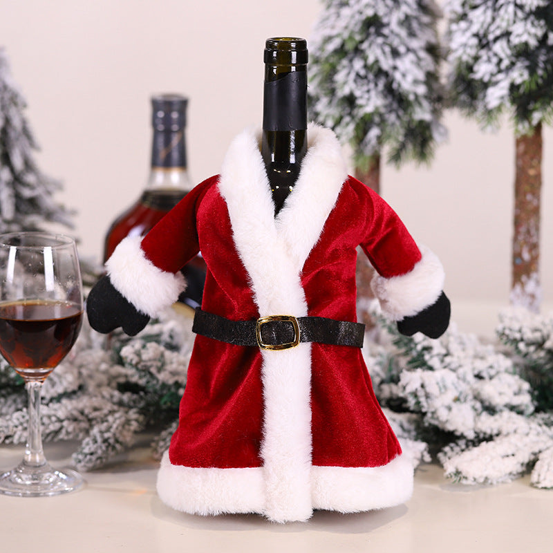 Christmas bottle cover also offered as a set of three covers
