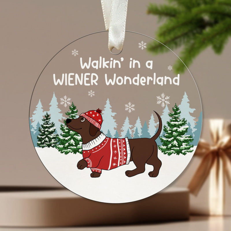 Acrylic Christmas tree decoration that will not shatter the way glass does