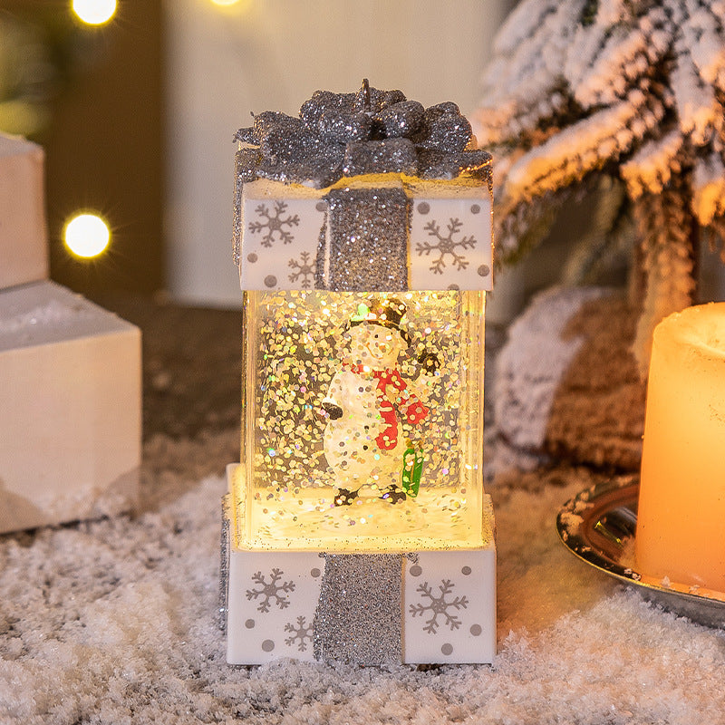 White gift box snowman design from the same four design range
