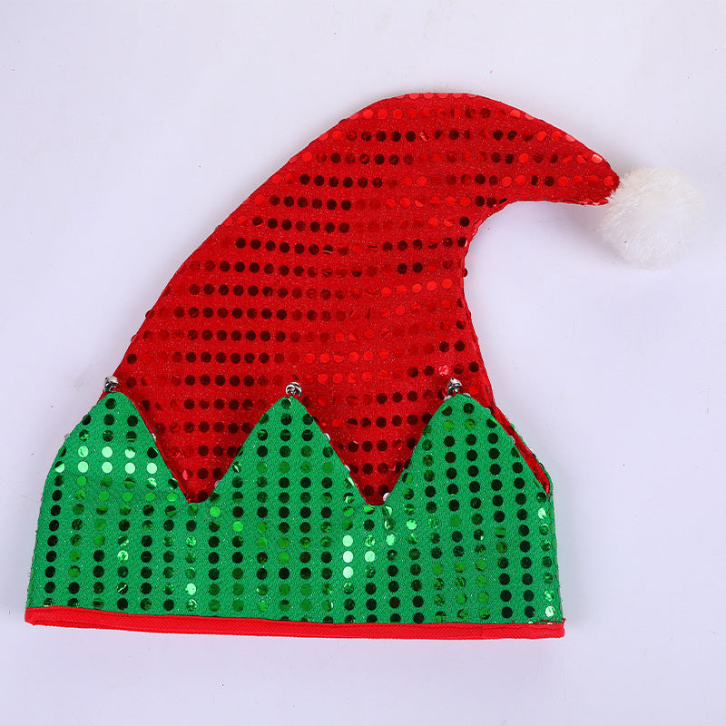 Christmas party hat flat, measuring 11.6 by 11.4 inches