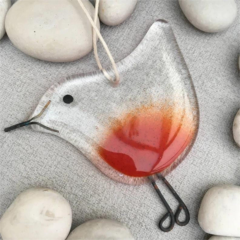 Second glass pendant design from the same four design Christmas range