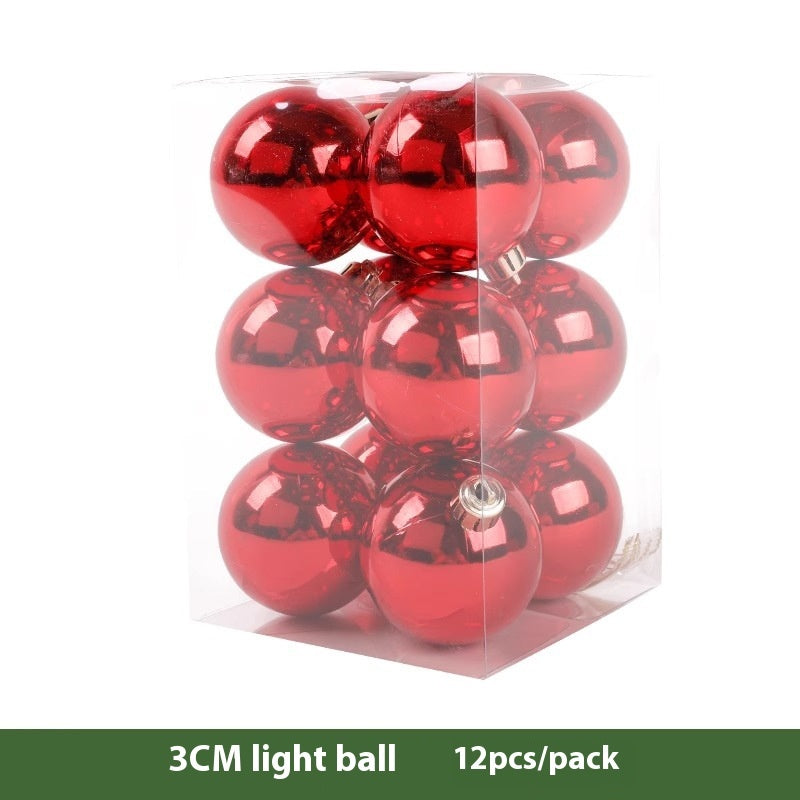 2 inch plated Christmas balls from the twelve piece set