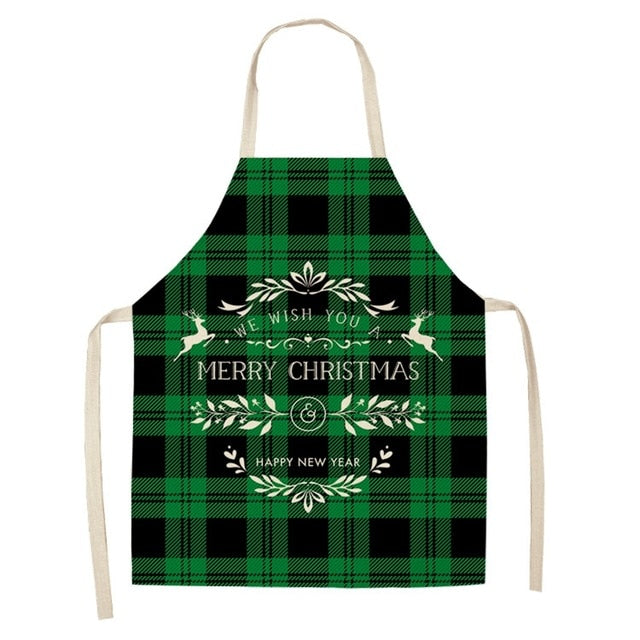Another linen Christmas apron print from the seventeen style range
