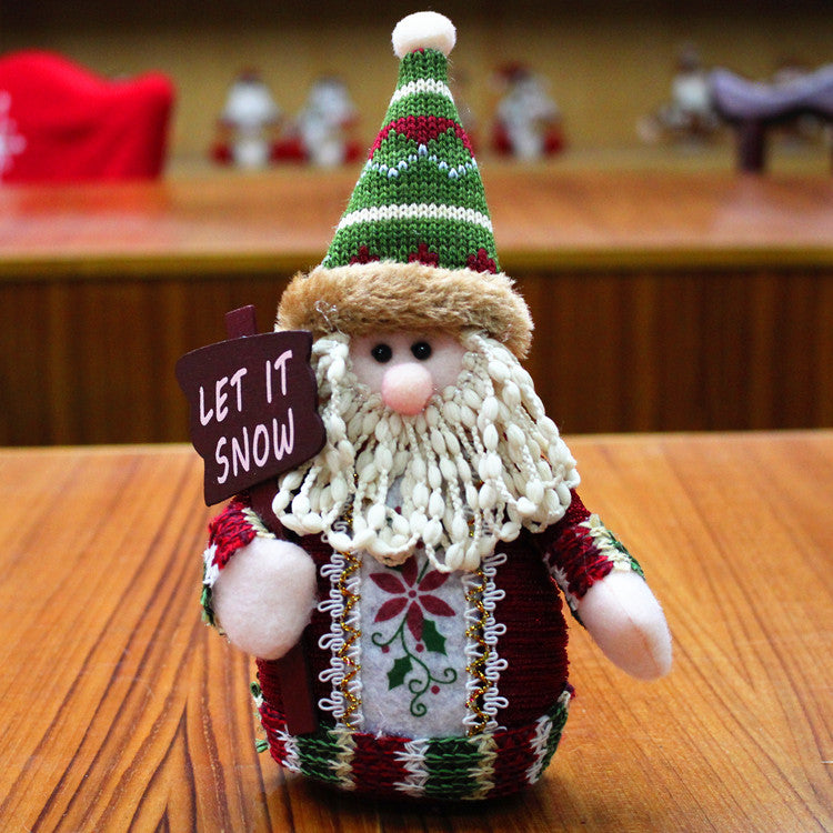 Santa flannel Christmas figure, one of three characters offered