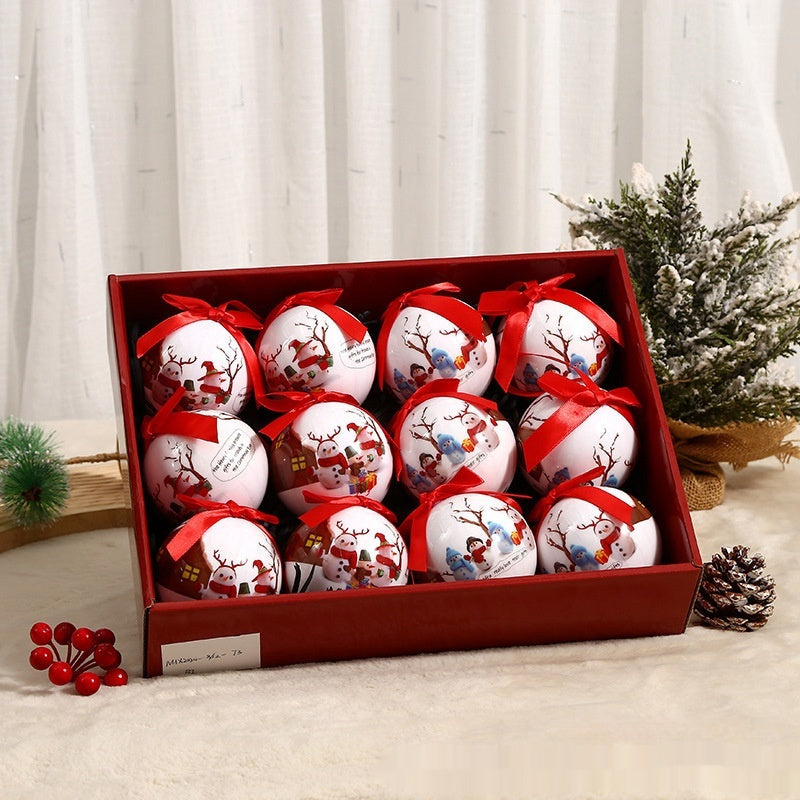 Foam Christmas tree baubles, all supplied in the same 3.1 inch size