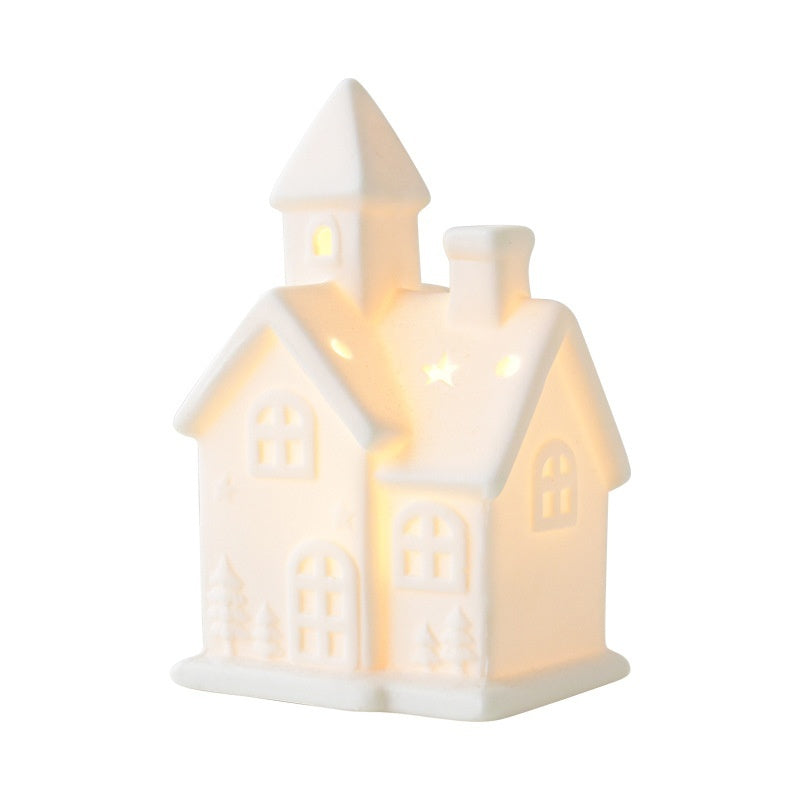 Medium puff tree luminous Christmas figure at about 4.5 ounces