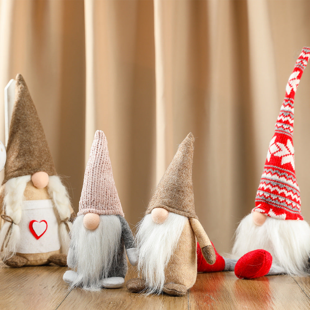 Lightweight cloth gnome doll, supplied as a single decoration