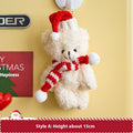 Small Christmas plush figure sized for a tree branch