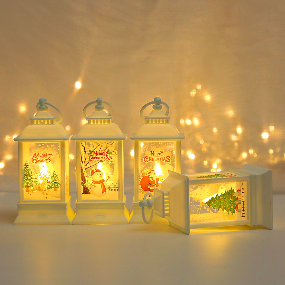 Snowman design lantern ornament, one of four designs in this range