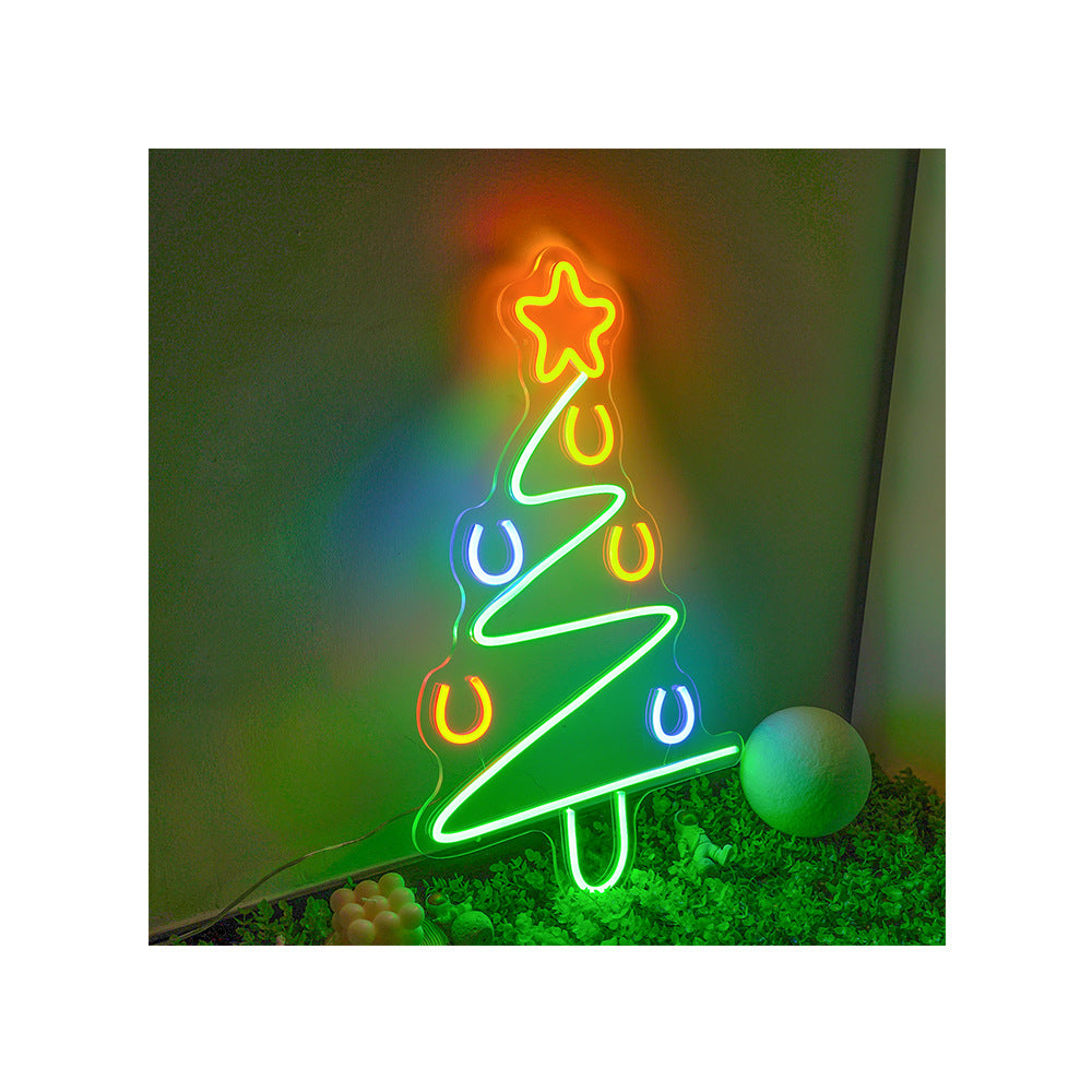 Neon style Christmas tree light running from a 12 volt supply