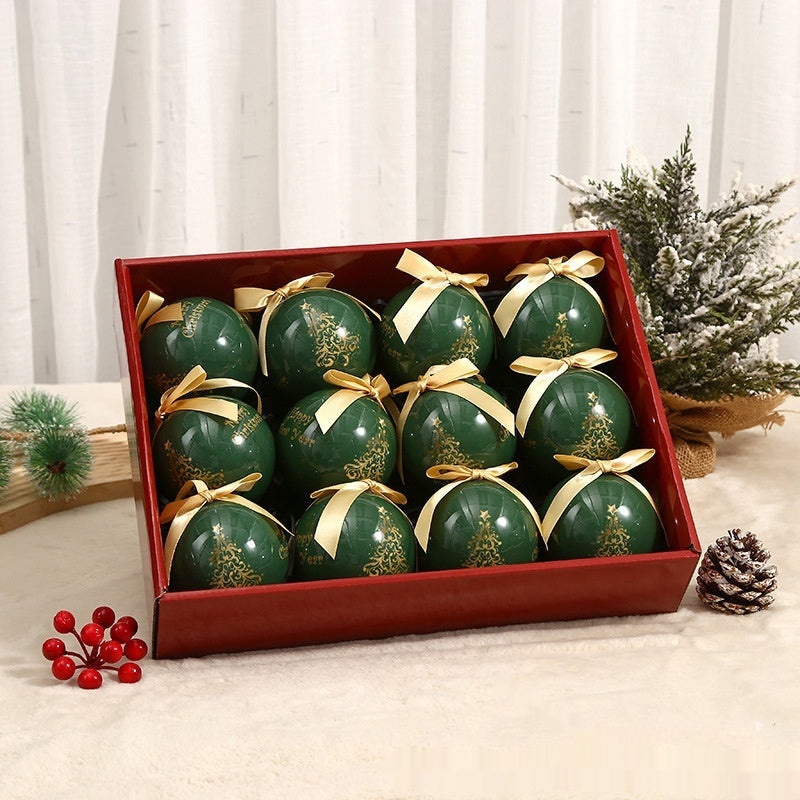 3.1 inch Christmas bauble with printed artwork wrapping the surface
