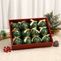 3.1 inch Christmas bauble with printed artwork wrapping the surface
