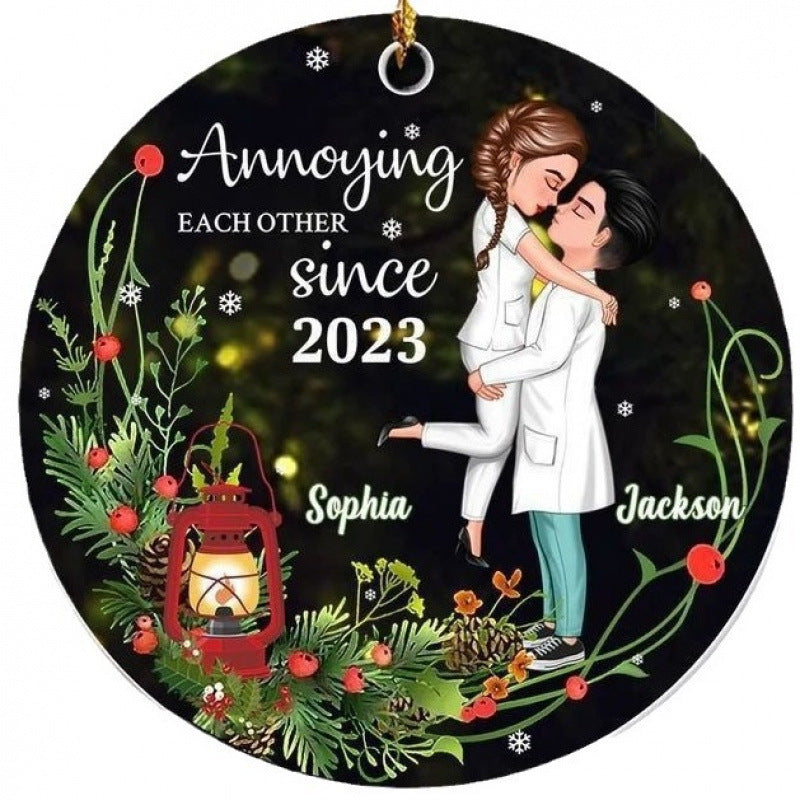 Acrylic Christmas pendant from a range of thirty four designs
