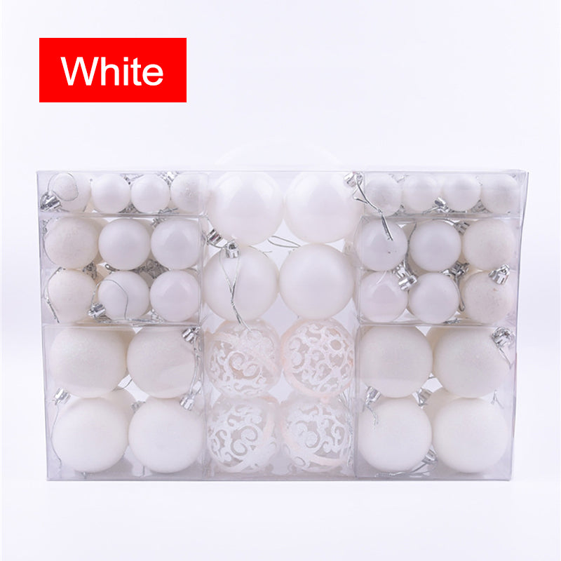 Plastic matte Christmas baubles that suit a garland as well as a tree