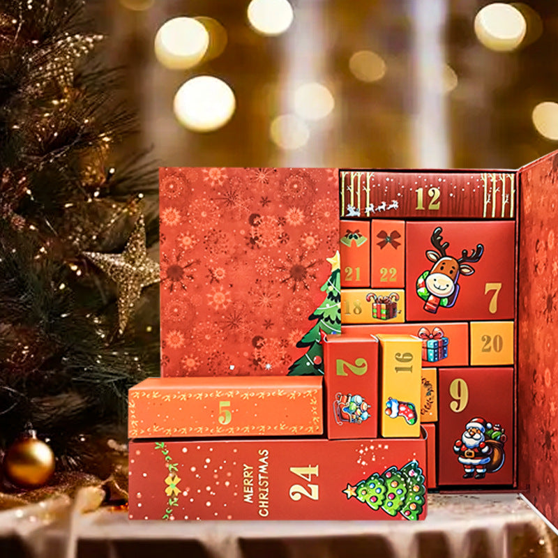 Advent calendar box 3.1 inches deep for small gifts and candy