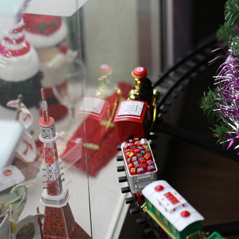 Battery compartment of the Christmas rail car, taking four AA cells