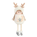 Pink plush Christmas angel pendant measuring 6.7 by 2.4 inches
