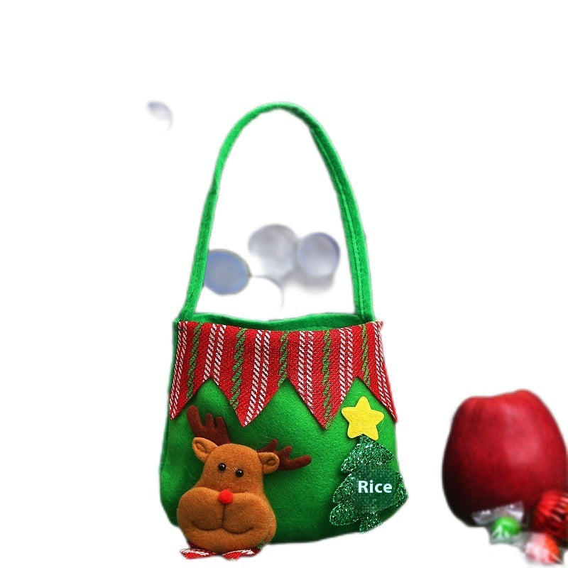 Christmas gift pouches in Santa, snowman, deer and bear designs
