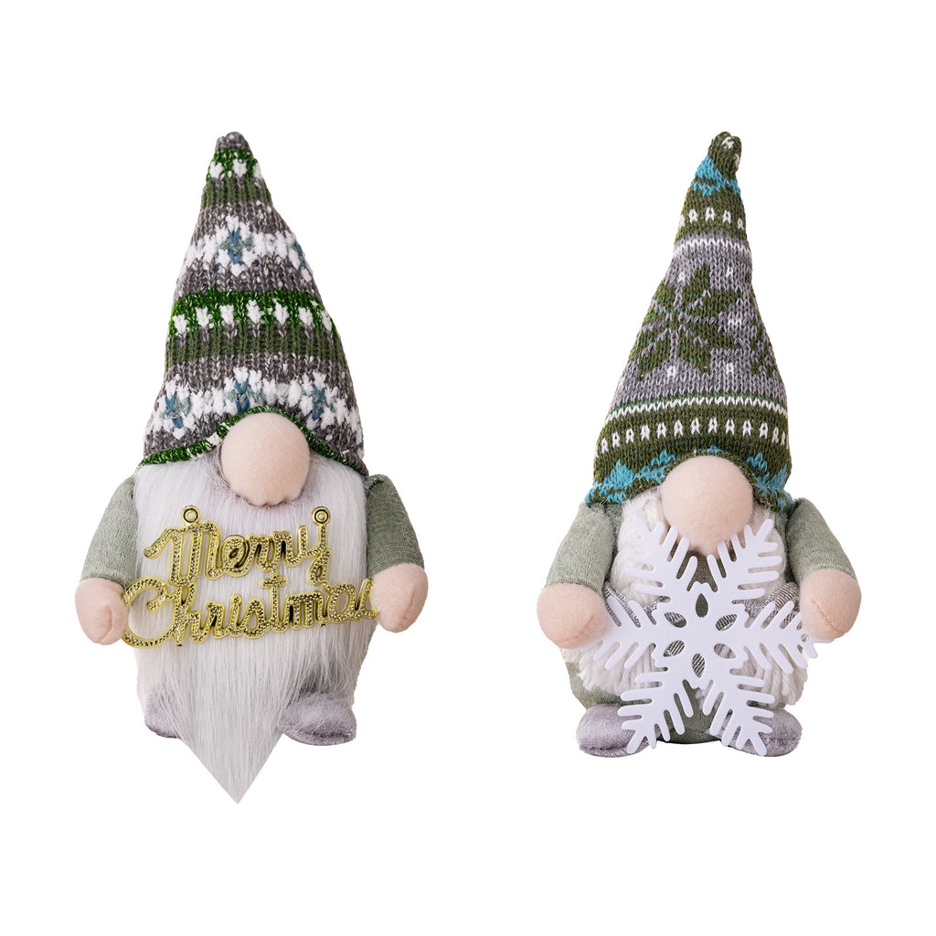 Christmas gnome decoration with a built in light for an evening glow