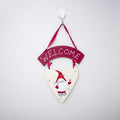 Painted wood Christmas sign weighing 2 ounces, light enough for a small hook