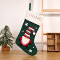 Four color Christmas stocking range: green, white, gray and red