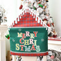 Christmas chair cover in soft cloth measuring 24 by 18.9 inches