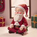 Standing Santa figurine in cast resin, weighted to stand steady