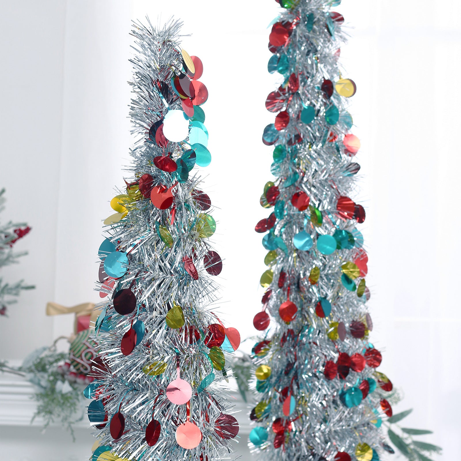 Full height artificial Christmas tree, 70.9 inches in the taller size