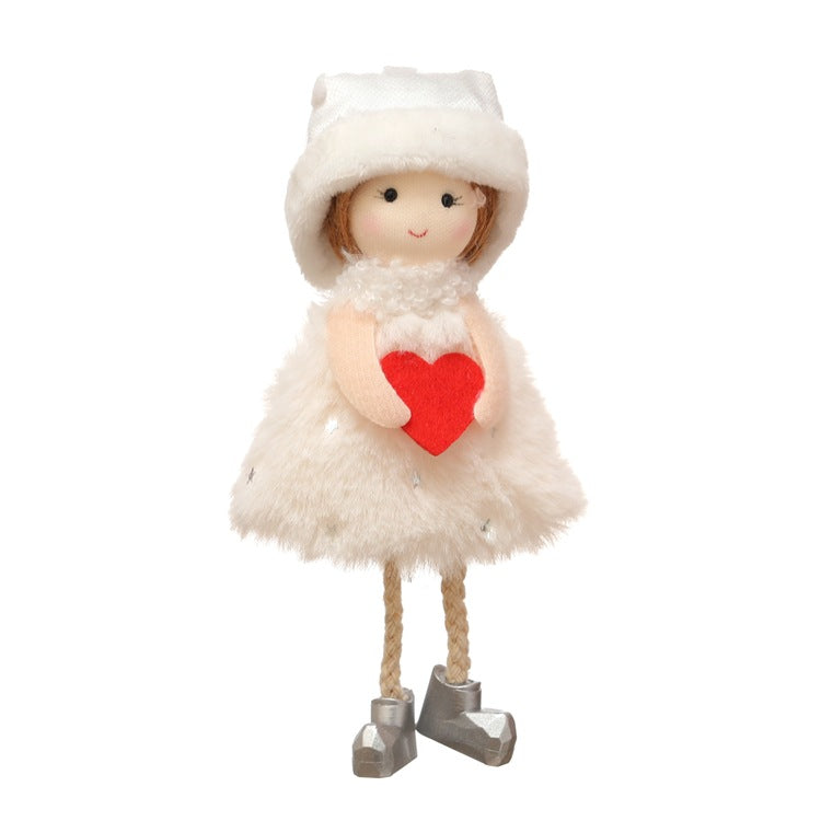 Fourteen plush Christmas pendant styles offered in this listing
