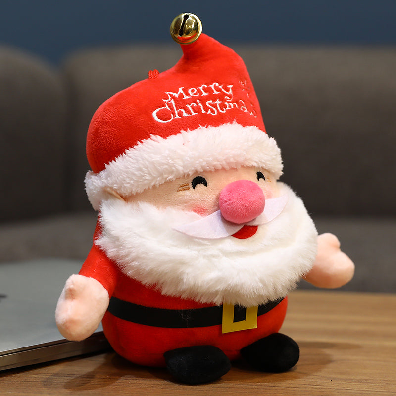 Santa plush pillow listed in 11.8 inch and 15.7 inch heights