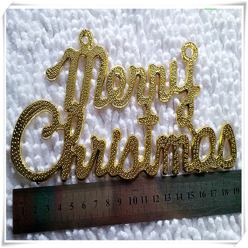 Gold Christmas letter sign, one sign supplied per order