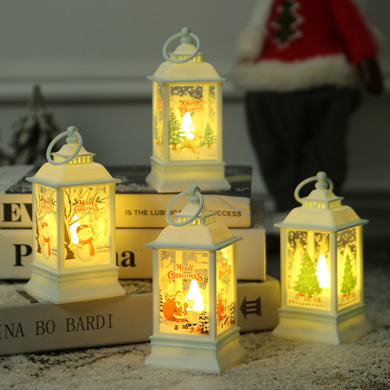 Light up Christmas lantern pendant standing 5.3 inches tall