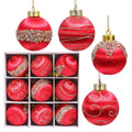 Gray Christmas ball ornaments from the same six color range