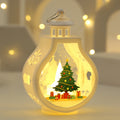 Snowman design Christmas candle lamp from the same four figure range