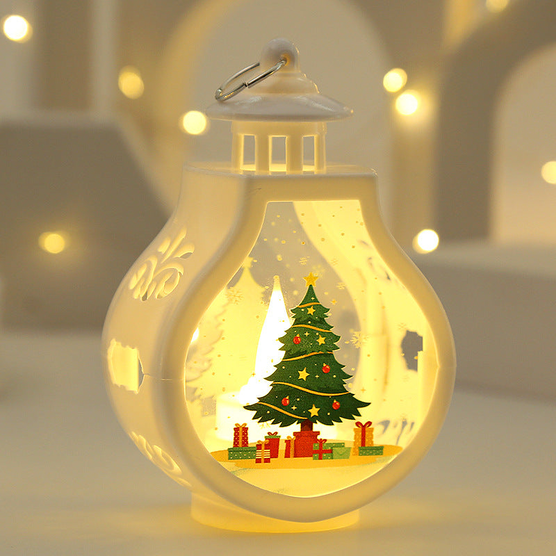 Snowman design Christmas candle lamp from the same four figure range