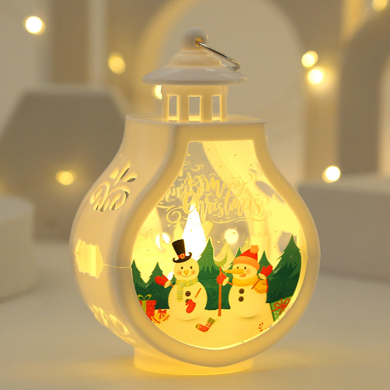 Santa figure candle lamp, 5 inches tall and 3 inches wide