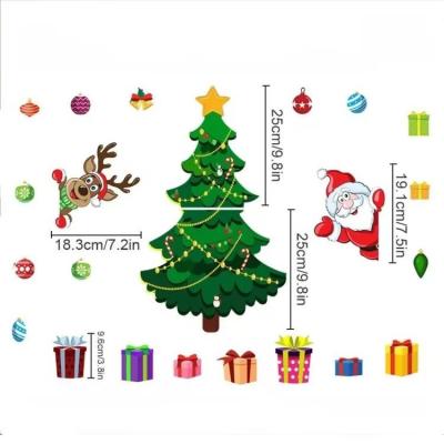 Single resin Christmas magnet with painted cartoon holiday detail