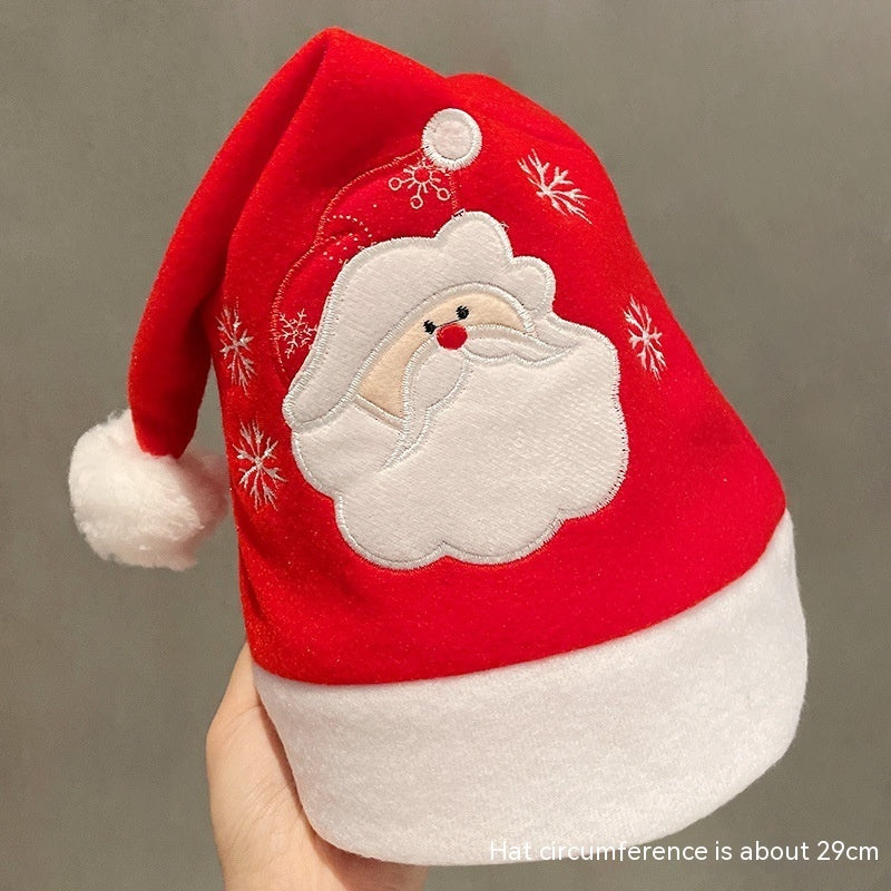 Blush reindeer plush Christmas hat in a soft pink shade