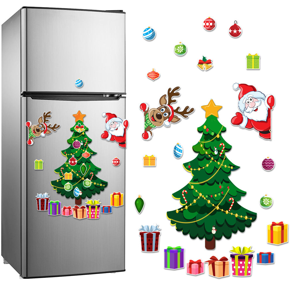 Design 1 assortment of Christmas refrigerator magnets, one full set