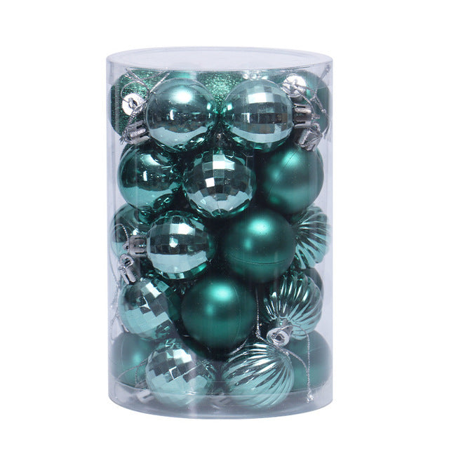 Ice blue mini Christmas balls in a pale electroplated finish