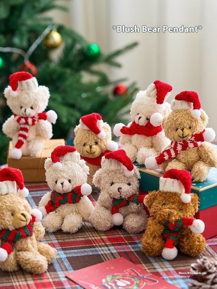 Soft plush hanging ornament measuring roughly 5.9 inches tall