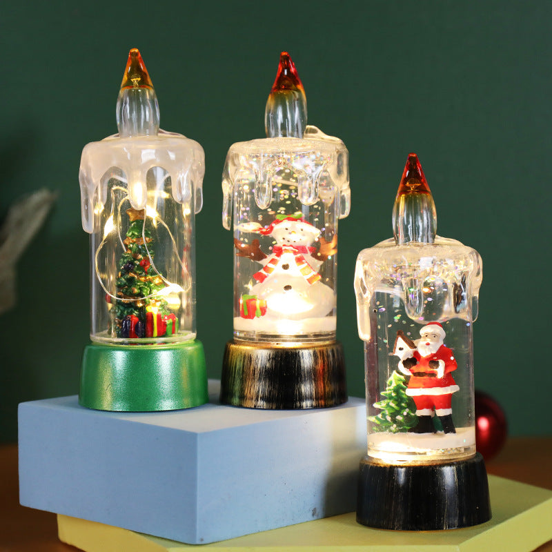 Copper wire snowman light ornament from the same three figure range